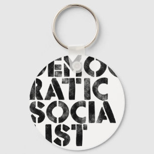 Democratische socialist sleutelhanger