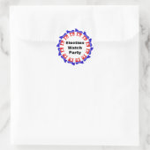 Democratische verkiezingswaarnemingspartij ronde sticker (Tas)