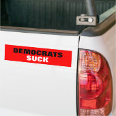 DEMOCRATS SUCK BUMPERSTICKER (Op Truck)