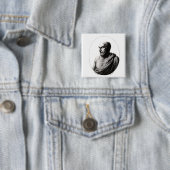 Democrritus Vierkante Button 5,1 Cm (In situ)
