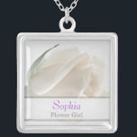 Demoiselle de honneur - collier de mariage de rose<br><div class="desc">Collier de mariage de rose blanc -- Demoiselle d'honneur -- Cadeau de demoiselles d'honneur et de préposés de mariage. La manière parfaite de dire vous remercient à la partie nuptiale -- le beau rose blanc pour que vos préposés portent tellement chacun saura qu'elle s'est rappelée et a apprécié ce jour...</div>