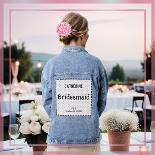 Demoiselle d'honneur à pois Mariage sur mesure de