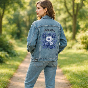 Demoiselle d'honneur Campagne Française Blanc Bleu