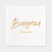 Demoiselle d'honneur Mariage Or Blanc (Recto)