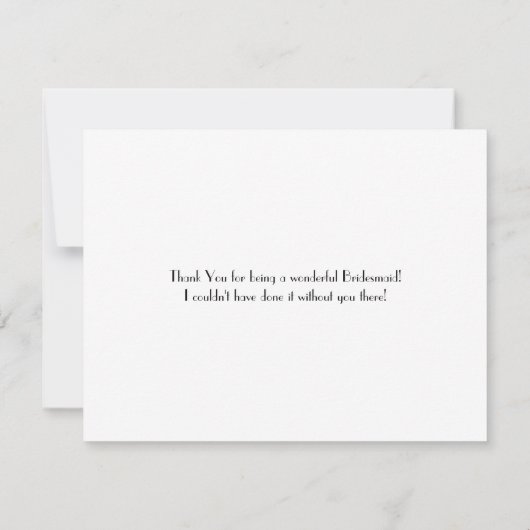 Demoiselle d'honneur Merci | Demoiselle d'honneur (Dos)