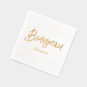 Demoiselle d'honneur Or Blanc Mariage  (Gauche)