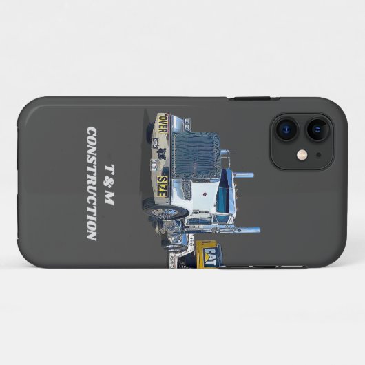 Démolition de la construction du camion Coque gris (Dos (Horizontal))