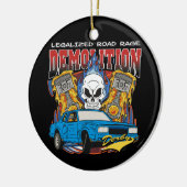 Demolition Derby Keramisch Ornament (Links)