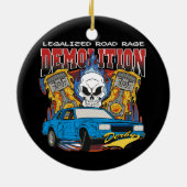 Demolition Derby Keramisch Ornament (Achterkant)
