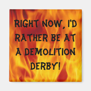 Demolition derby magneet