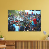 Demolition Derby op de provinciale beurs Canvas Afdruk (Insitu (Woonkamer))