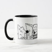 Démolition Entrepreneur Cartoon Mug (Gauche)