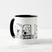 Démolition Entrepreneur Cartoon Mug (Devant gauche)