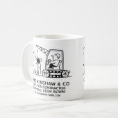 Démolition Entrepreneur Promotionnel Café Mug (Devant gauche)