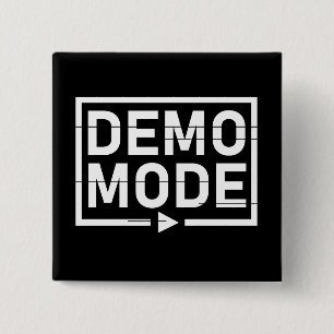 Demomodus Audio V2 Vierkante Button 5,1 Cm