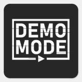 Demomodus Audio V2 Vierkante Sticker (Voorkant)