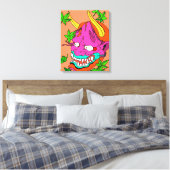 Demon Blossom Canvas Afdruk (Insitu (Slaapkamer))