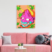 Demon Blossom Canvas Afdruk (Insitu (Woonkamer))