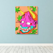 Demon Blossom Canvas Afdruk (Insitu (Houten vloer))