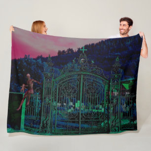 DEMON CEMETERY FLEECE DEKEN