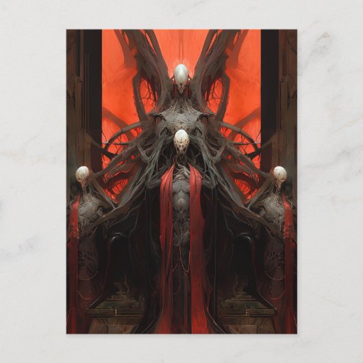 Demon Creatures Dark Fantasy Horror Briefkaart (Voorkant)