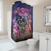 Demon Dance Douchegordijn (In situ)