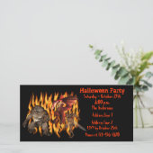 Demon Goblin Ogre Invitation du parti Halloween (Debout devant)