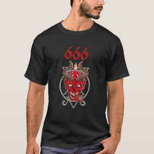 Demon Grunge Hell Devil Skull Occultism Hail Satan T-shirt