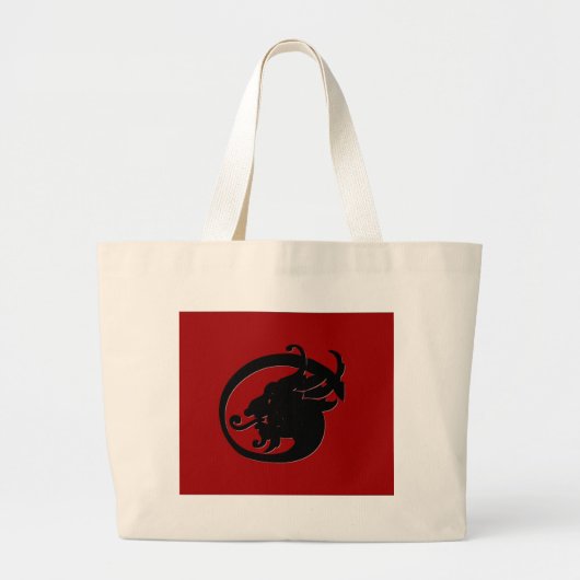 Demon Head Grote Tote Bag (Voorkant)