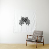 Demon helm wandkleed (In situ)