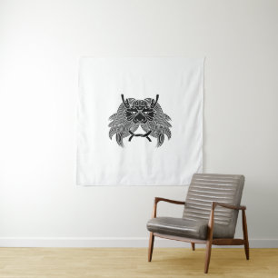 Demon helm wandkleed