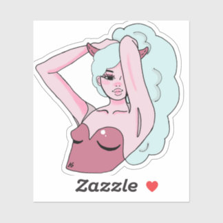 Demon Meisje Sticker