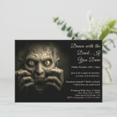 Demon Night Halloween Costume Fête Invitation (Debout devant)