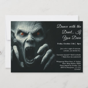 Demon Night Halloween Costume Fête Invitation