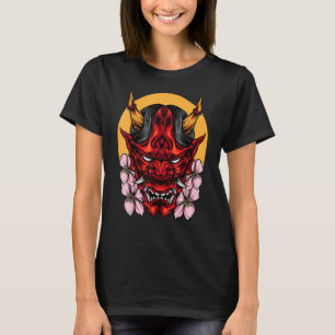 Demon Oni Masker met Sakura T-shirt