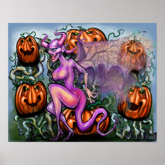 Demon Pumpkins Poster (Voorkant)