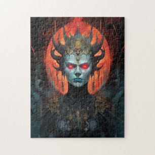 Demon Queen Dark Goddess Fantasy Art Legpuzzel