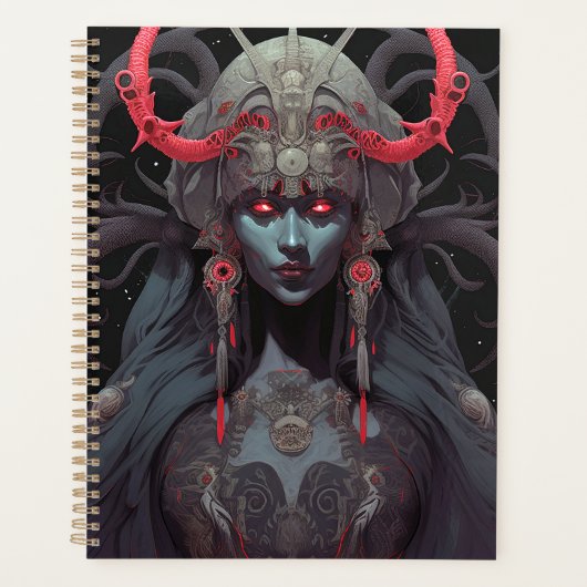 Demon Queen Fantasy Kunst Planner (Voorkant)
