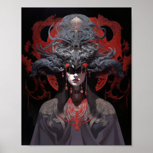 Demon Queen Fantasy Kunst Poster