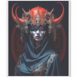 Demon Queen Fantasy Kunst Sticker