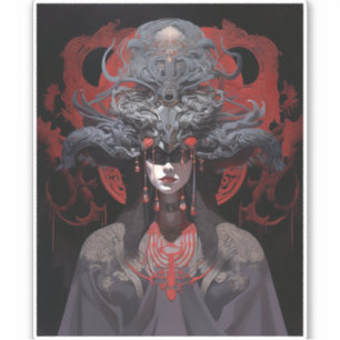 Demon Queen Fantasy Kunst Sticker