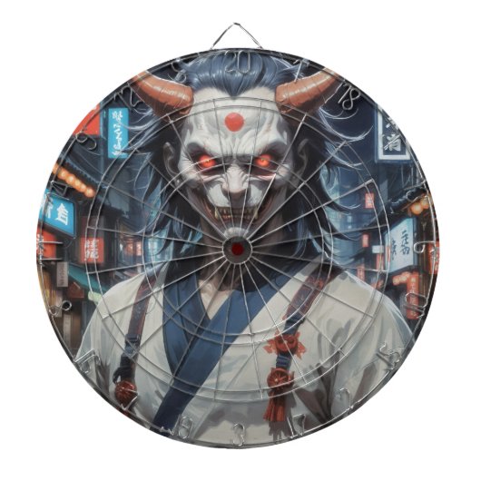 Demon Samurai Dartbord (Voorkant)