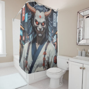 Demon Samurai Douchegordijn