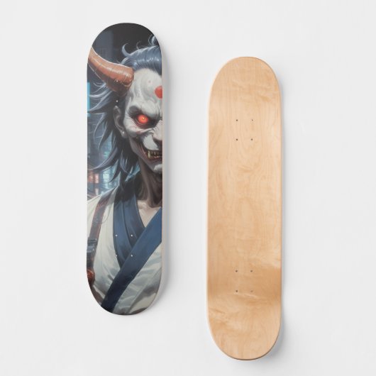 Demon Samurai Skateboard (Voorkant)