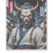 Demon Samurai Sticker (Voorkant)