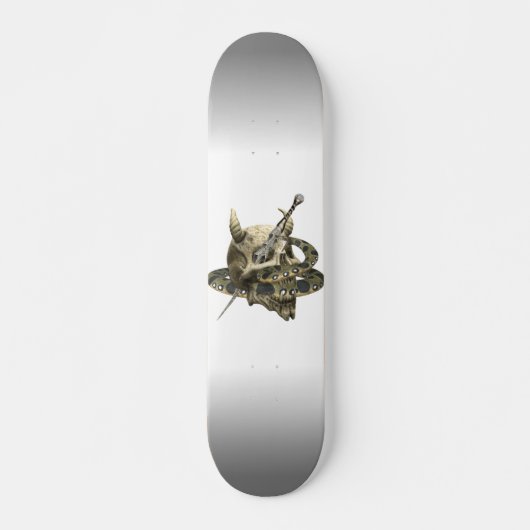 Demon Schedel Python Slang Skateboard (Voorkant)