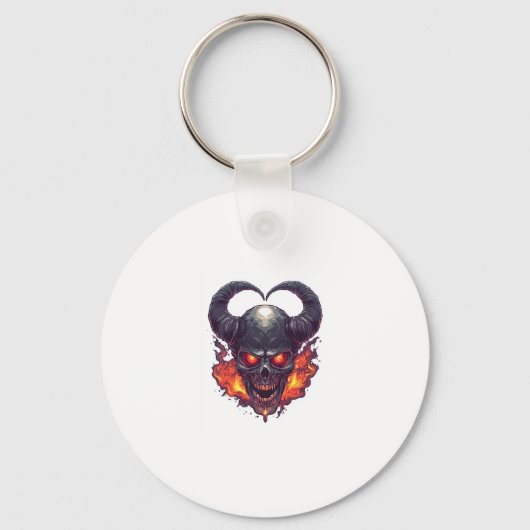 Demon Skull Firestorm Sleutelhanger (Voorkant)
