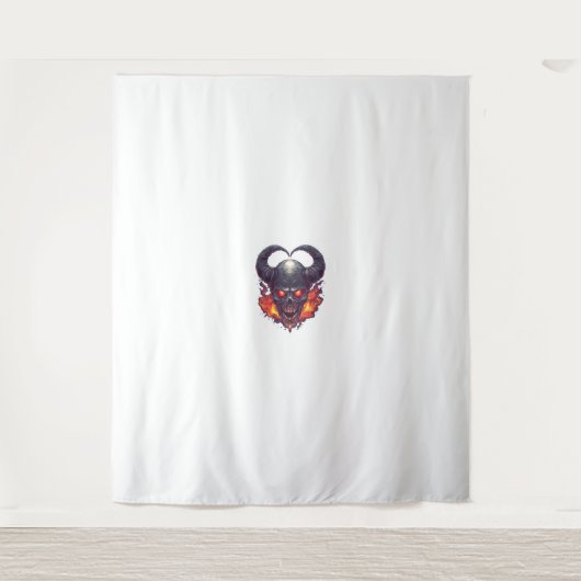 Demon Skull Firestorm Wandkleed (Voorkant)