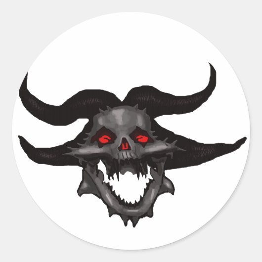 Demon Skull Stickers (Voorkant)