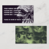 Demon Skull Visitekaartje 2 (Voorkant / Achterkant)